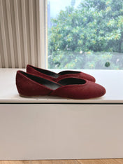 SL GEMMA BALLET FLAT GARNET FUR