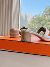 0ASIS SANDAL IN WHITE CALFSKIN
