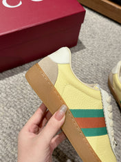 GG & ADIDAS SNEAKER KHAKI CALFSKIN