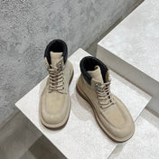 HADDOCK LACE-UP ANKLE BOOT IN KHAKI BROWN SUEDE