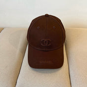 BASEBALL HAT IN DARK CHOCOLATE COTTON 672895