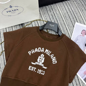 PRADA 25S SHORT-SLEEVE CREW NECK SWEATSHIRT SET 351