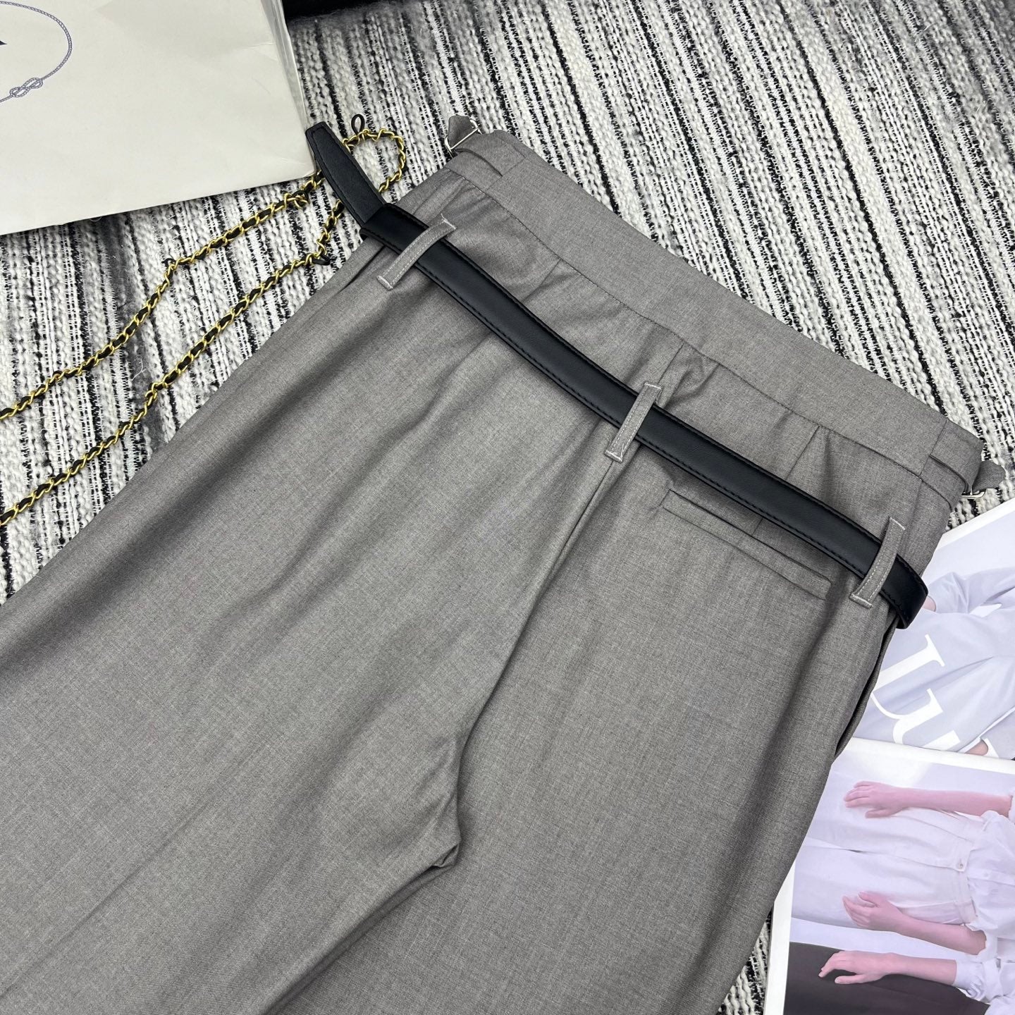 PRADA 25S STRAIGHT-LEG DRESS PANTS 347