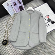 MONCLER 25S REVERSIBLE KNIT JACKET WITH A ROUND NECK 191
