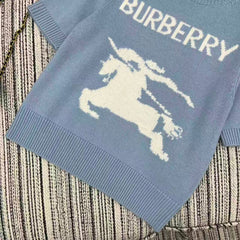 BURBERRY 25S SHORT-SLEEVED KNIT SWEATER 215