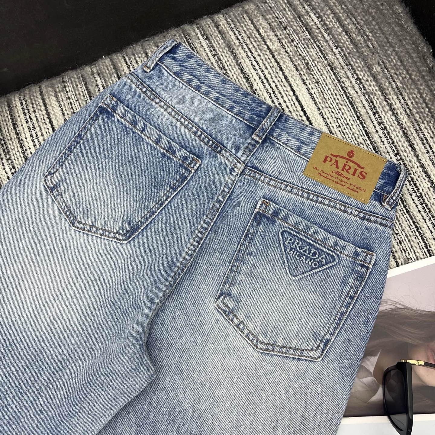 PRADA 26S WIDE-LEG JEANS 1059