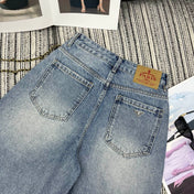 PRADA 26S WIDE-LEG DENIM SHORTS 1060