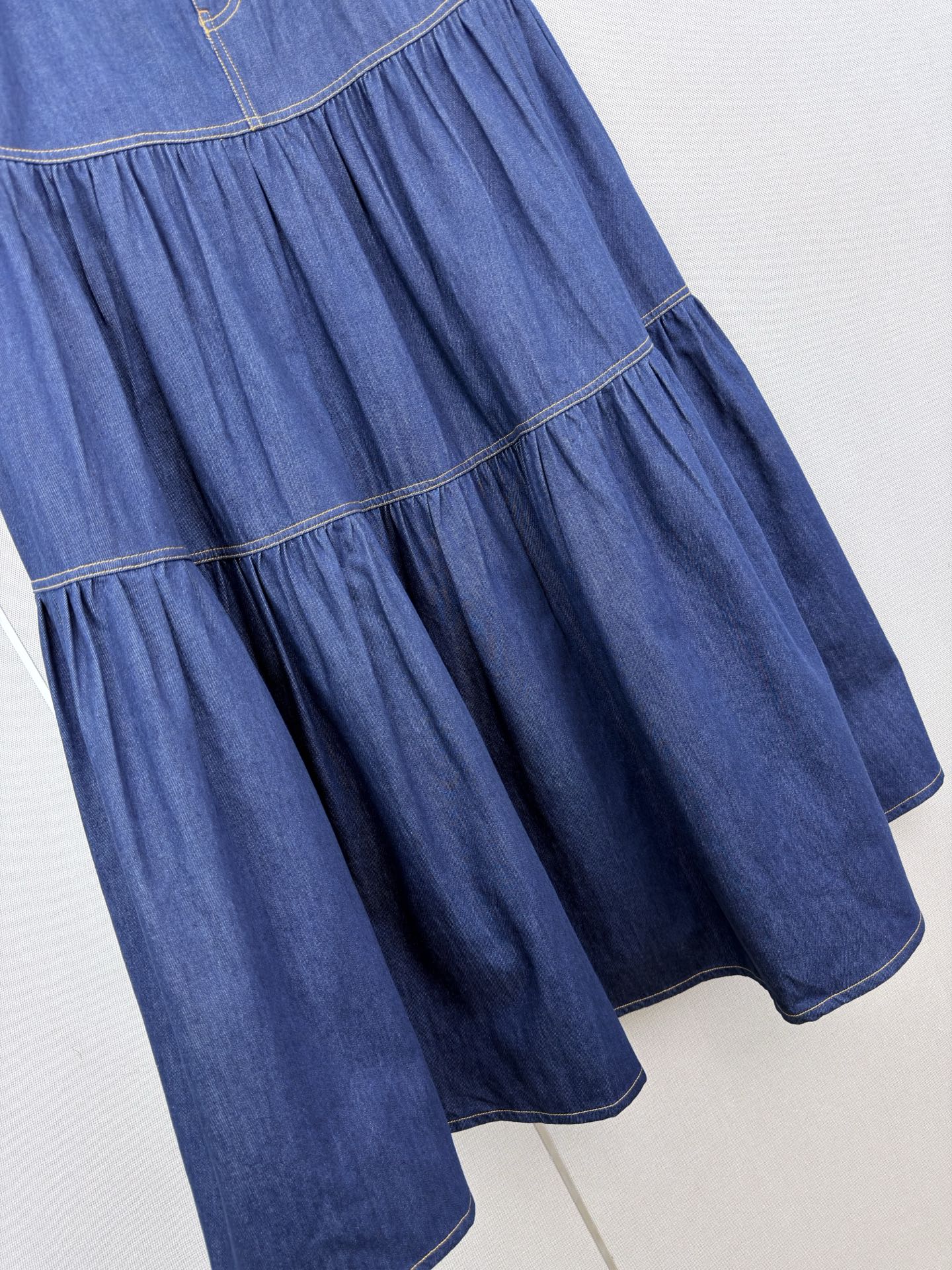 YSL 26S DENIM MAXI SKIRT 497