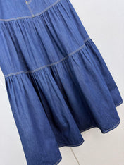 YSL 26S DENIM MAXI SKIRT 497