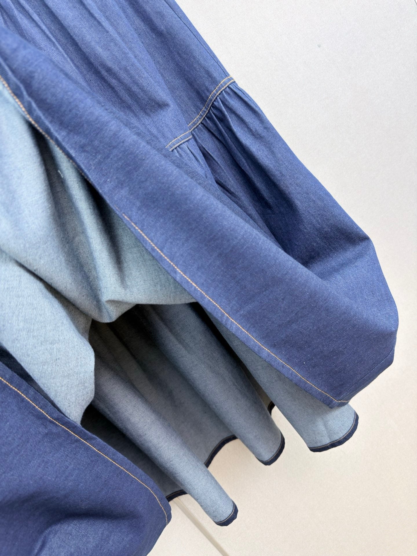 YSL 26S DENIM MAXI SKIRT 497