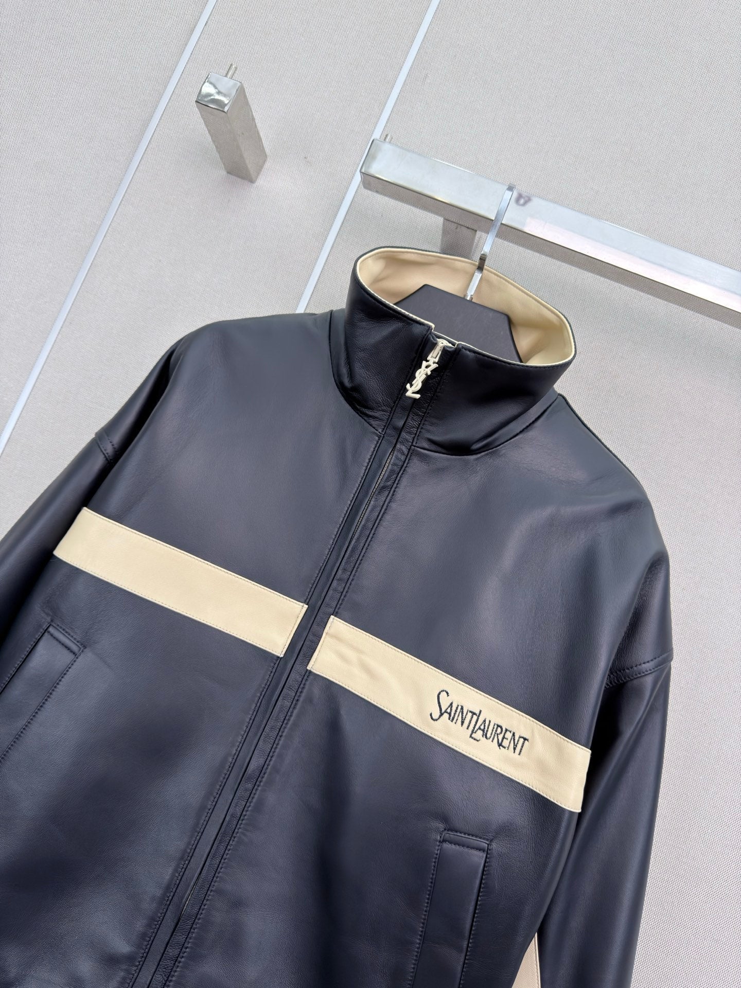 YSL 26S STAND COLLAR JACKET 431