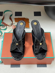 HIGH HEELS 80 MM IN BLACK CALFSKIN SNAKE EMBOSSING