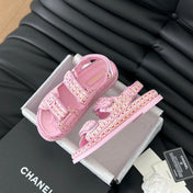 Dad Sandals Sheepskin Light Pink