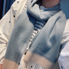 SCARF 180 CM IN POWDER BLUE CASHMERE 366045