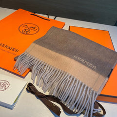 SCARF 180 CM IN MEDIUM BROWN CASHMERE 366046