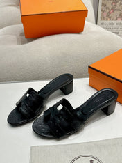 0ASIS SANDAL BLACK CALFSKIN SPECIAL