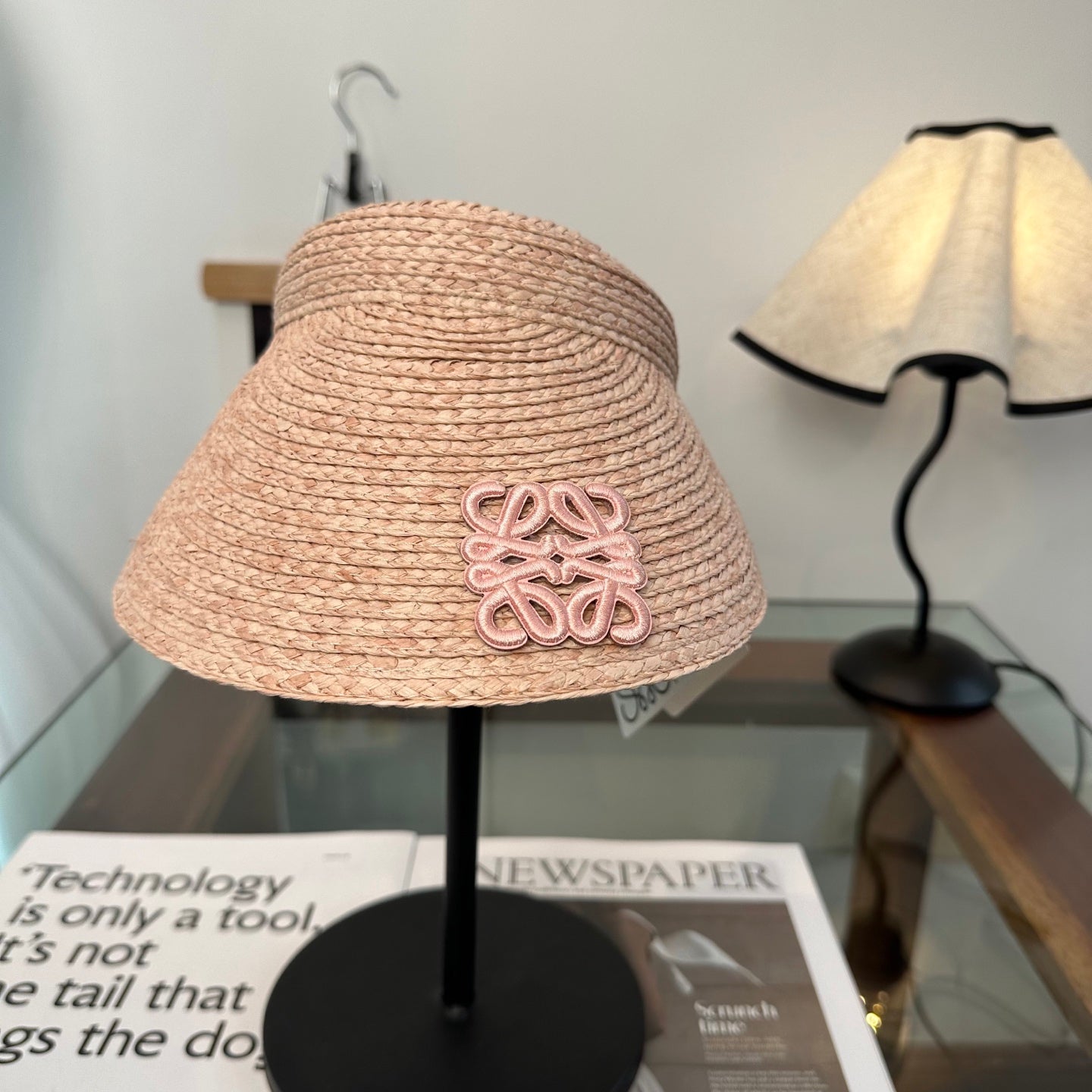 LOEWE 26S RAFFIA SUN VISOR HAT STYLE 199