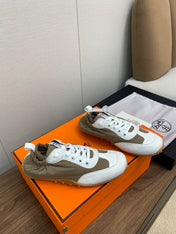 SKATEBOARD SHOES LIGHT GRAY MIX PEANUT CALFSKIN