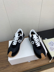 LW FLOW RUNNER SNEAKER BLACK-BROWN SUEDE