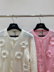 CELINE 25S CROCHET SLEEVE KNIT JACKET 0092