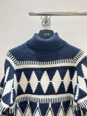 DIOR 25S PATTERNED TURTLENECK SWEATER 718