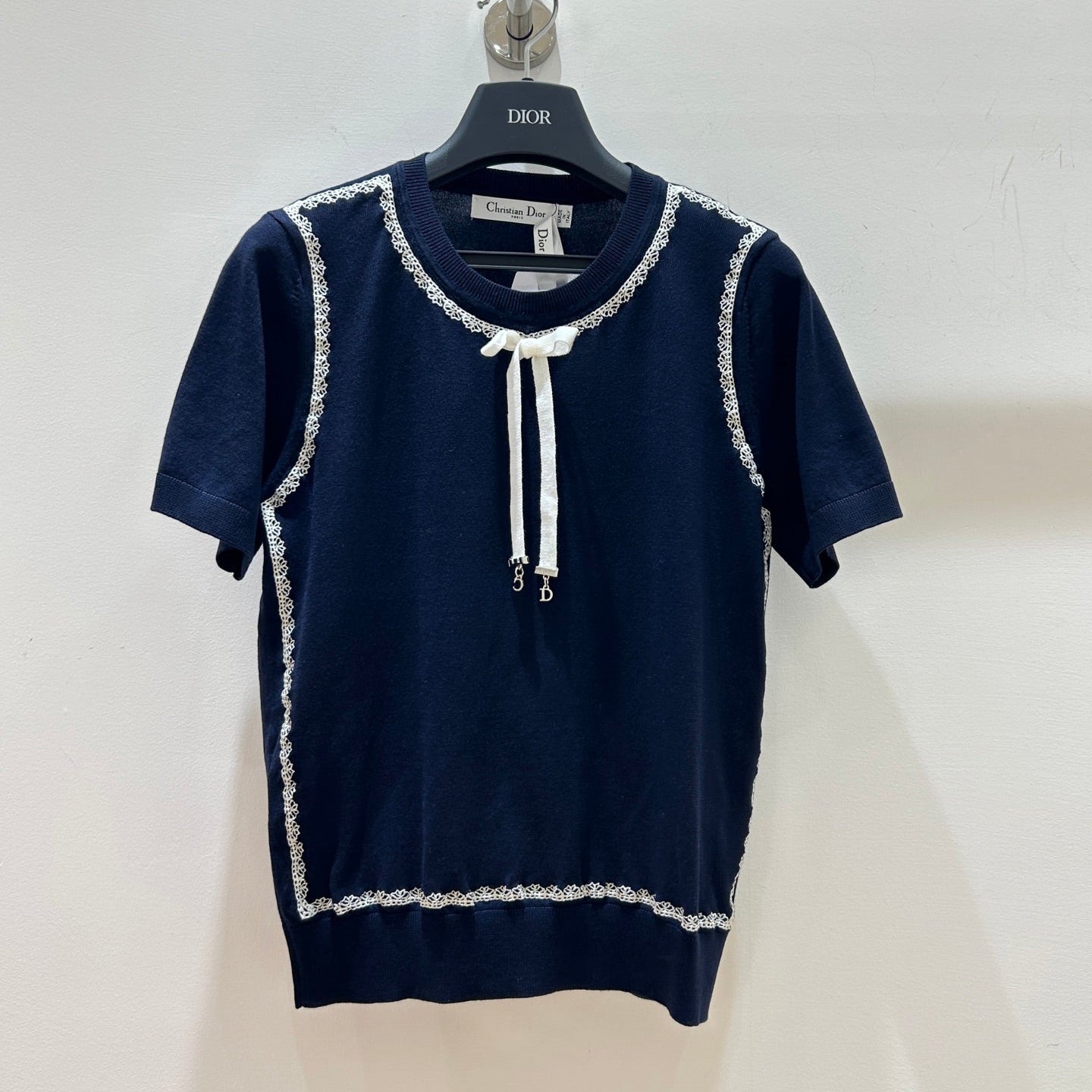 DIOR 26S SHORT-SLEEVED KNIT TOP 1577