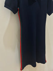 GUCCI 26S SHORT-SLEEVE KNIT POLO DRESS 379