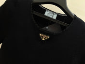 PRADA 26S SHORT-SLEEVE KNIT TOP 973