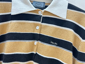 PRADA 26S CROPPED KNIT POLO SHIRT STYLE 934