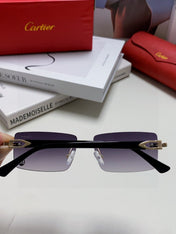 CARTIER 26S RIMLESS RECTANGULAR FRAME IN METAL 439512
