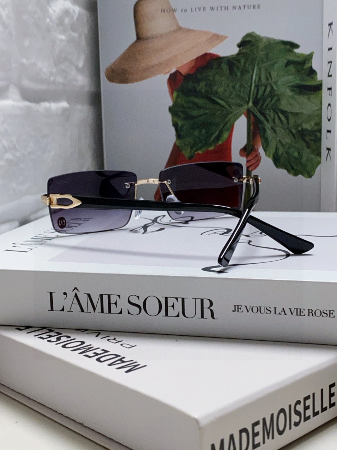 CARTIER 26S RIMLESS RECTANGULAR FRAME IN METAL 439512