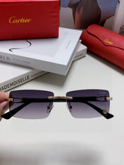 CARTIER 26S RIMLESS RECTANGULAR FRAME IN METAL 439512