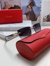 CARTIER 26S RIMLESS RECTANGULAR FRAME IN METAL 439512