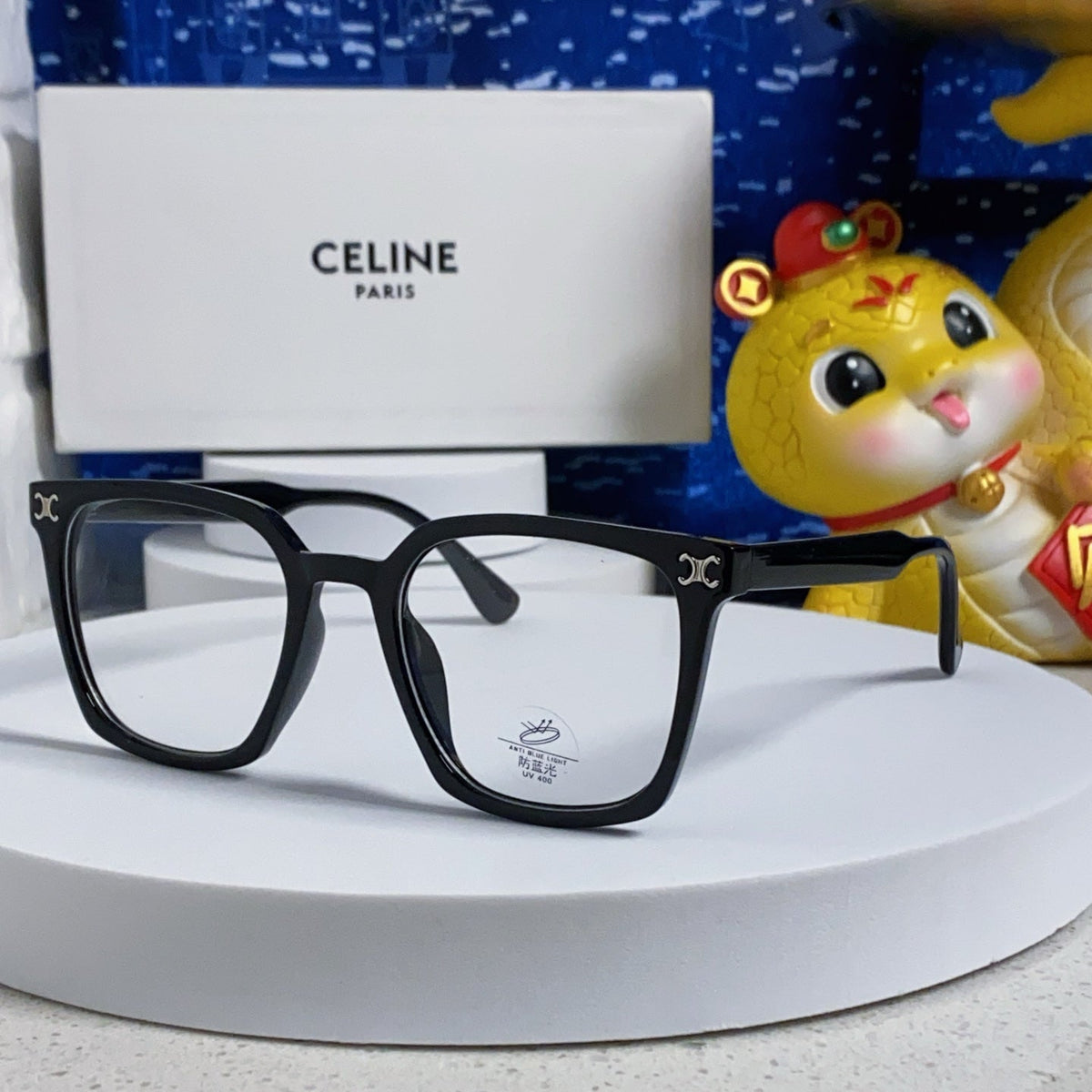 TRIOMPHE SUNGLASSES 563256 IN BLACK ACETATE