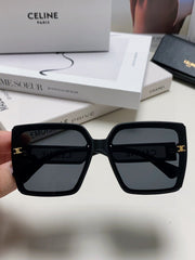 TRIOMPHE SUNGLASSES 573256 IN BLACK ACETATE