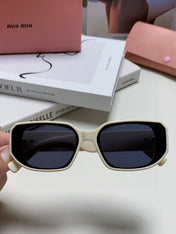 GLIMPSE SUNGLASSES 576819 IN WHITE ACETATE