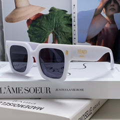 FEN FIRST CHUNKY SQUARE FRAME SUNGLASSES 542081 IN ACETATE