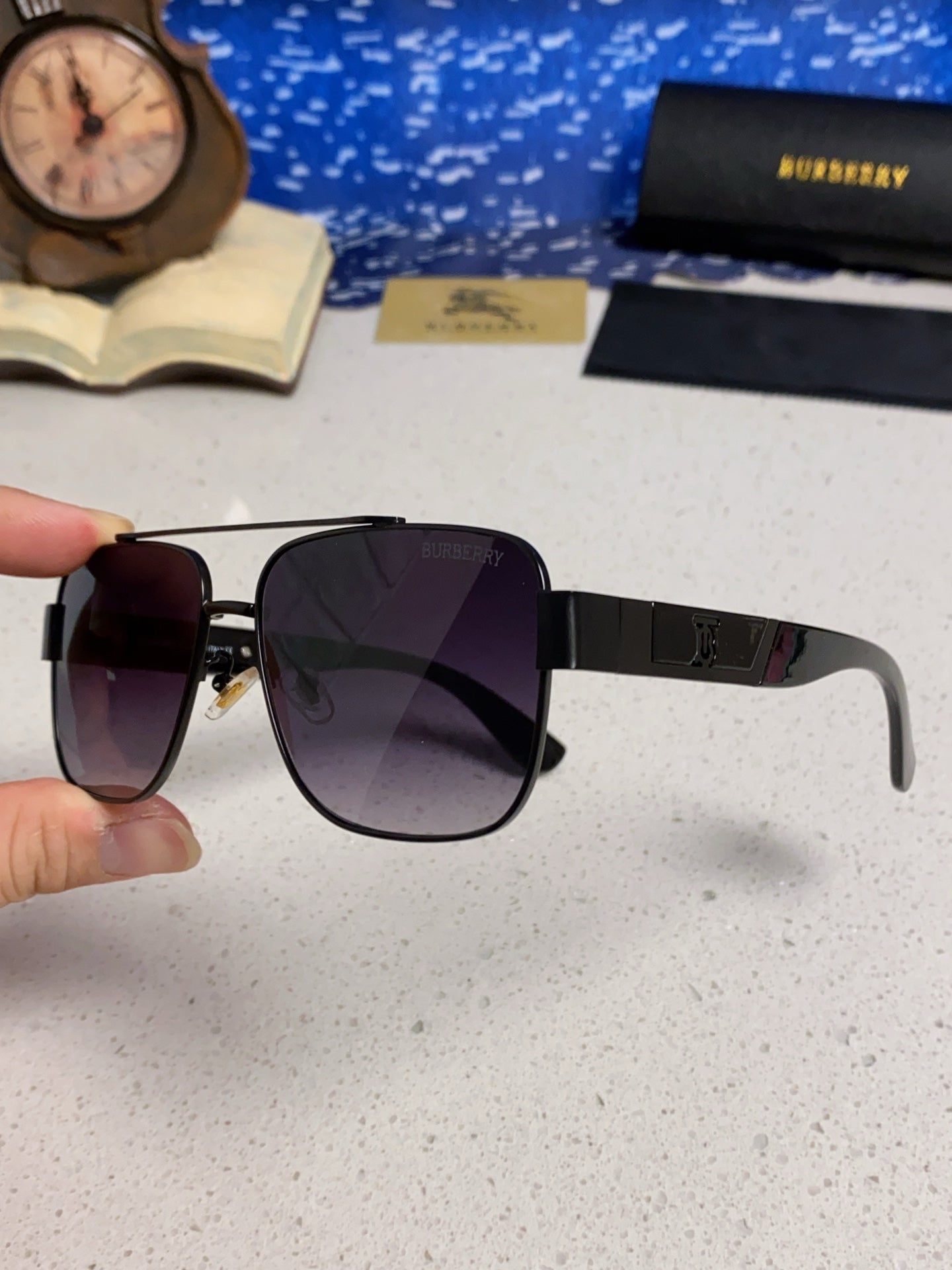 BURBERRY 26S SQUARE FRAME IN METAL 399694
