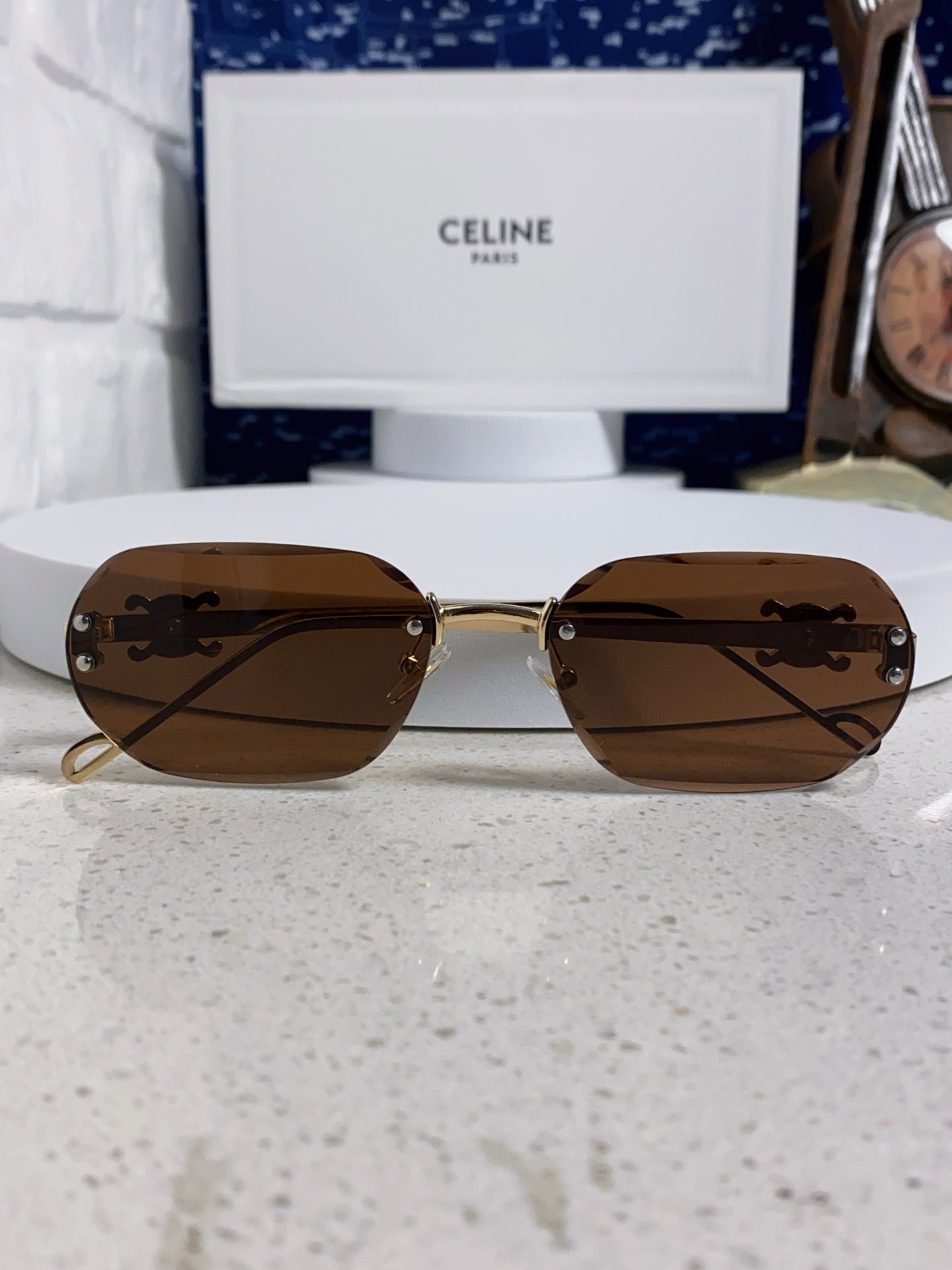CELINE 26S SHIELD FRAME IN METAL 426365