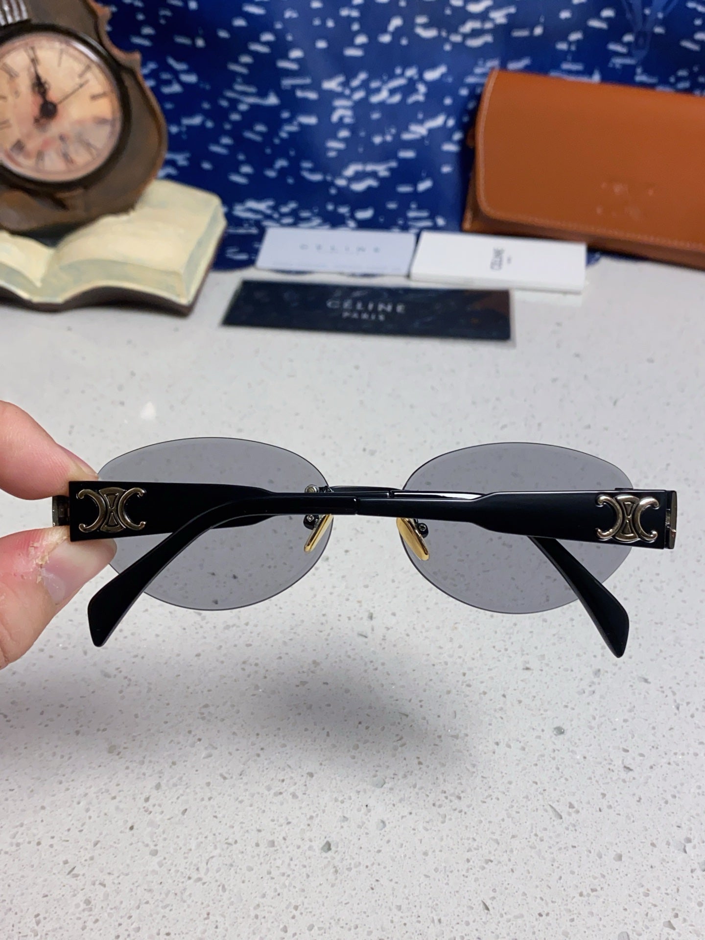 CELINE 26S SHIELD FRAME IN METAL 426367