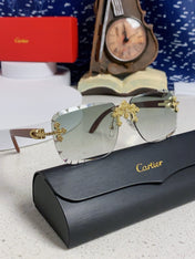 CARTIER 26S RIMLESS RECTANGULAR FRAME IN METAL 436006