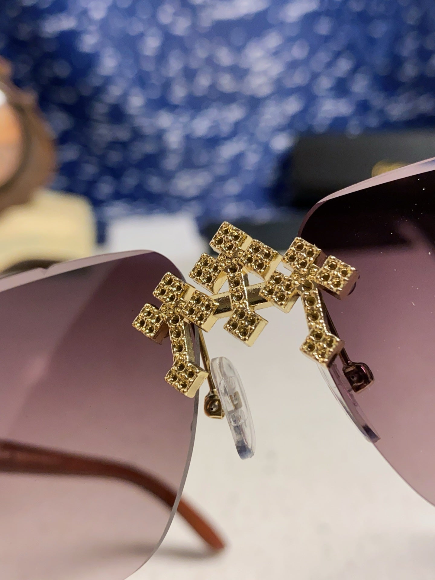 CARTIER 26S RIMLESS RECTANGULAR FRAME IN METAL 436009