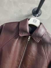 Loewe 2025 Leather Jacket Brown Sheepskin