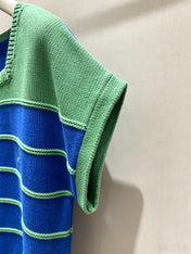 LOEWE 26S STRIPED SHORT-SLEEVE KNITTED SWEATER 551