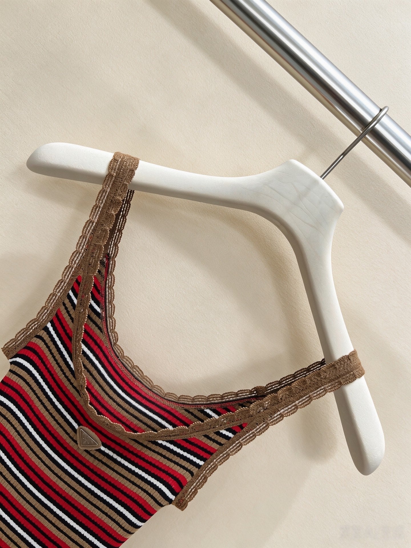PRADA 26S STRIPED SLIP DRESS 1050