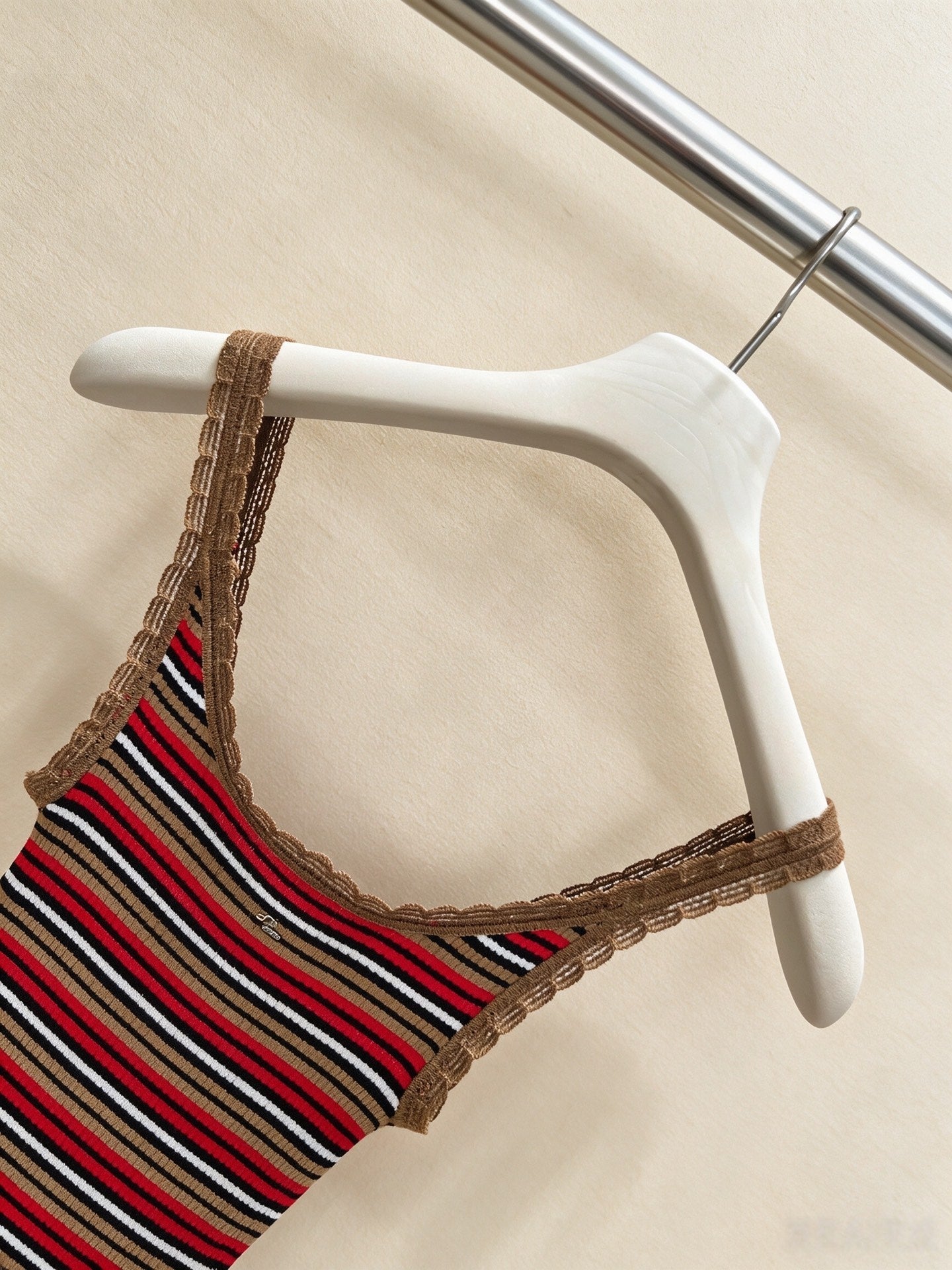 PRADA 26S STRIPED SLIP DRESS 1050