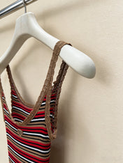 PRADA 26S STRIPED SLIP DRESS 1050