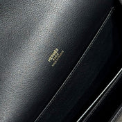 HM ROULIS 18 MINI BAG IN BLACK CALFSKIN GOLD-TONE HARDWARE