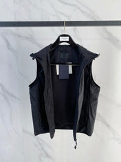 PRADA 26S SLEEVELESS HOODED JACKET 786
