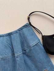 LOEWE 26S BALLOON DENIM SKIRT 547